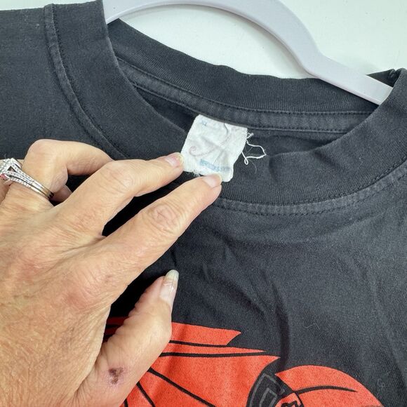 VTG Cymru Wales Black Dragon Art T-Shirt Hewlin Sz XL - Picture 5 of 5